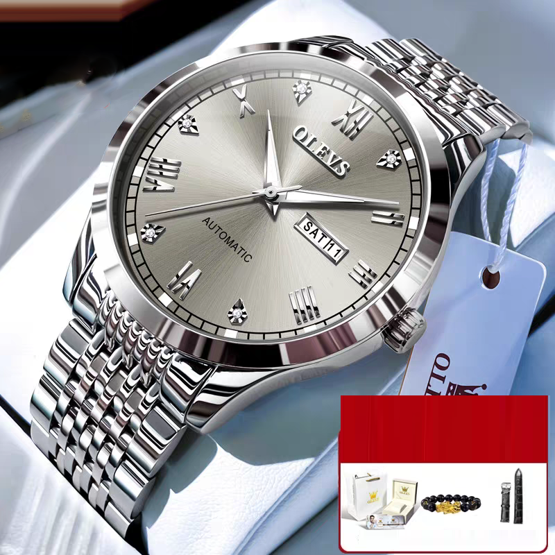 Reloj para hombre, automático, de cuerda simple, resistente al agua