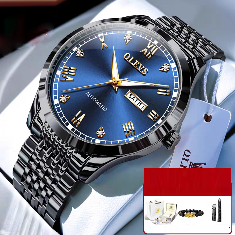 Reloj para hombre, automático, de cuerda simple, resistente al agua
