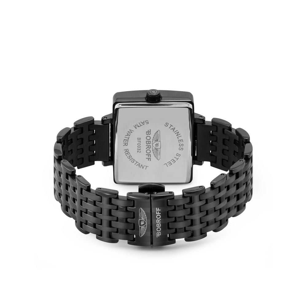 Bobroff Black Stainless Steel Watch