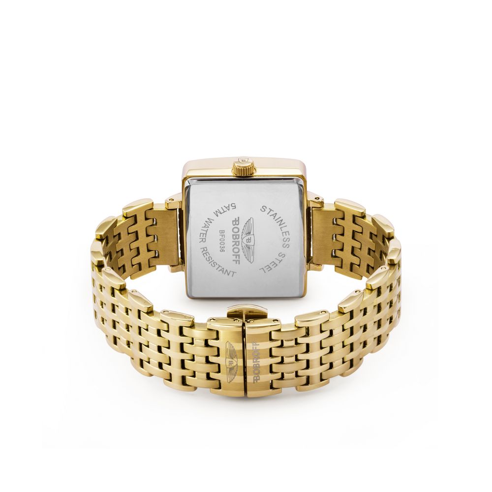 Bobroff Gold Stainless Steel Watch