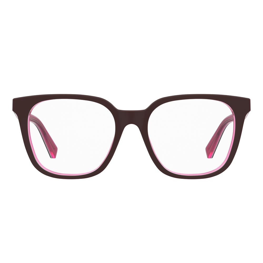 Love Moschino Burgundy Acetate Frames