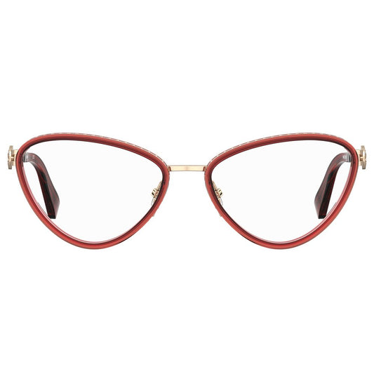 Moschino Burgundy Metal Frames