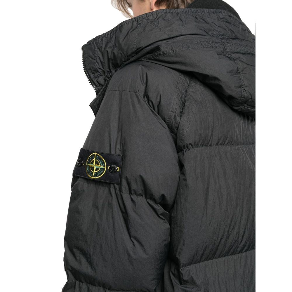 Stone Island Black Nylon Men Jacket