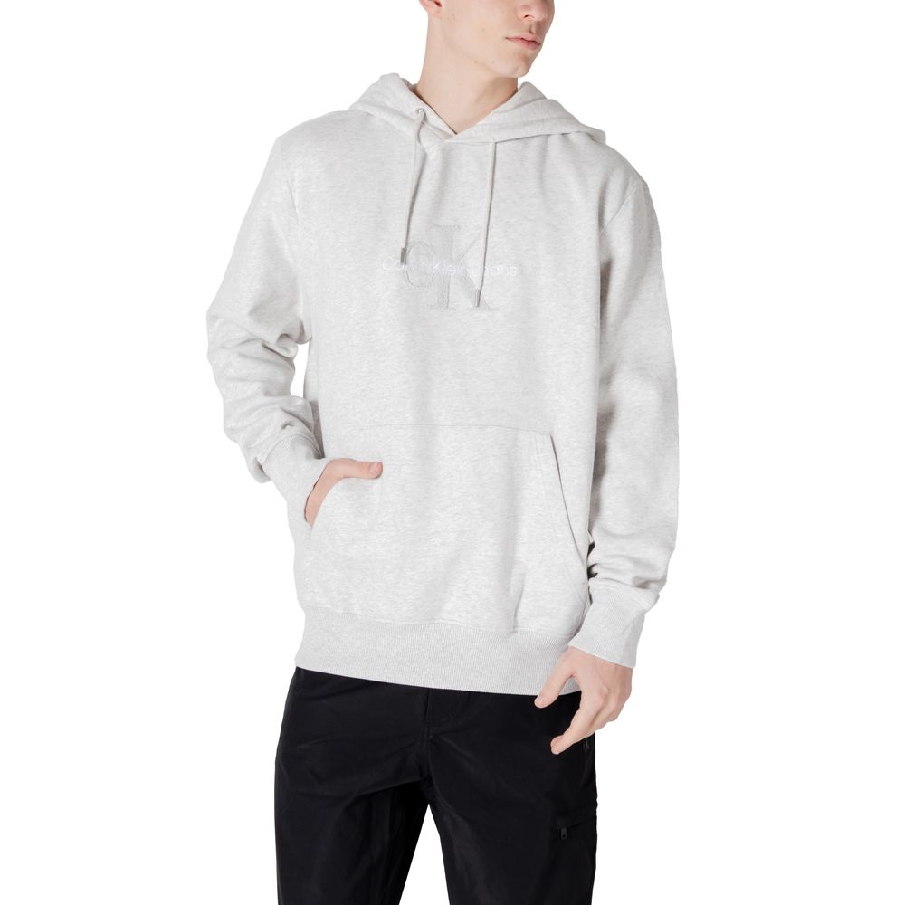 Calvin Klein Jeans Gray Cotton Hoody