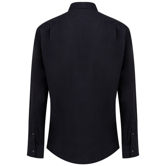 Dolce & Gabbana Navy Blue Cotton Shirt