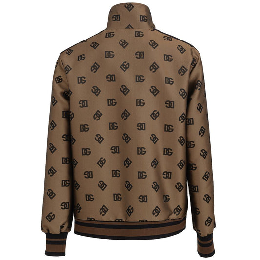 Dolce & Gabbana Bronze Polyester Jackets & Coat