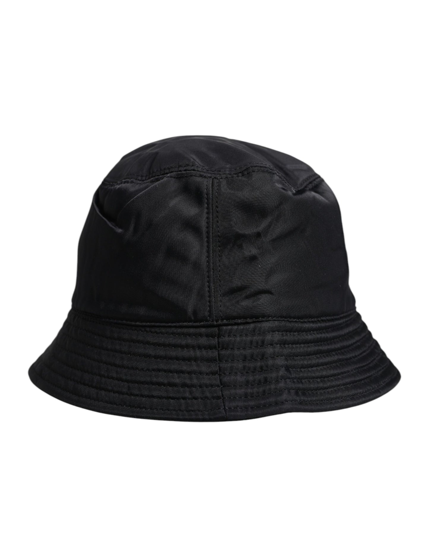 Dolce & Gabbana Black Cotton Stretch Bucket Hat