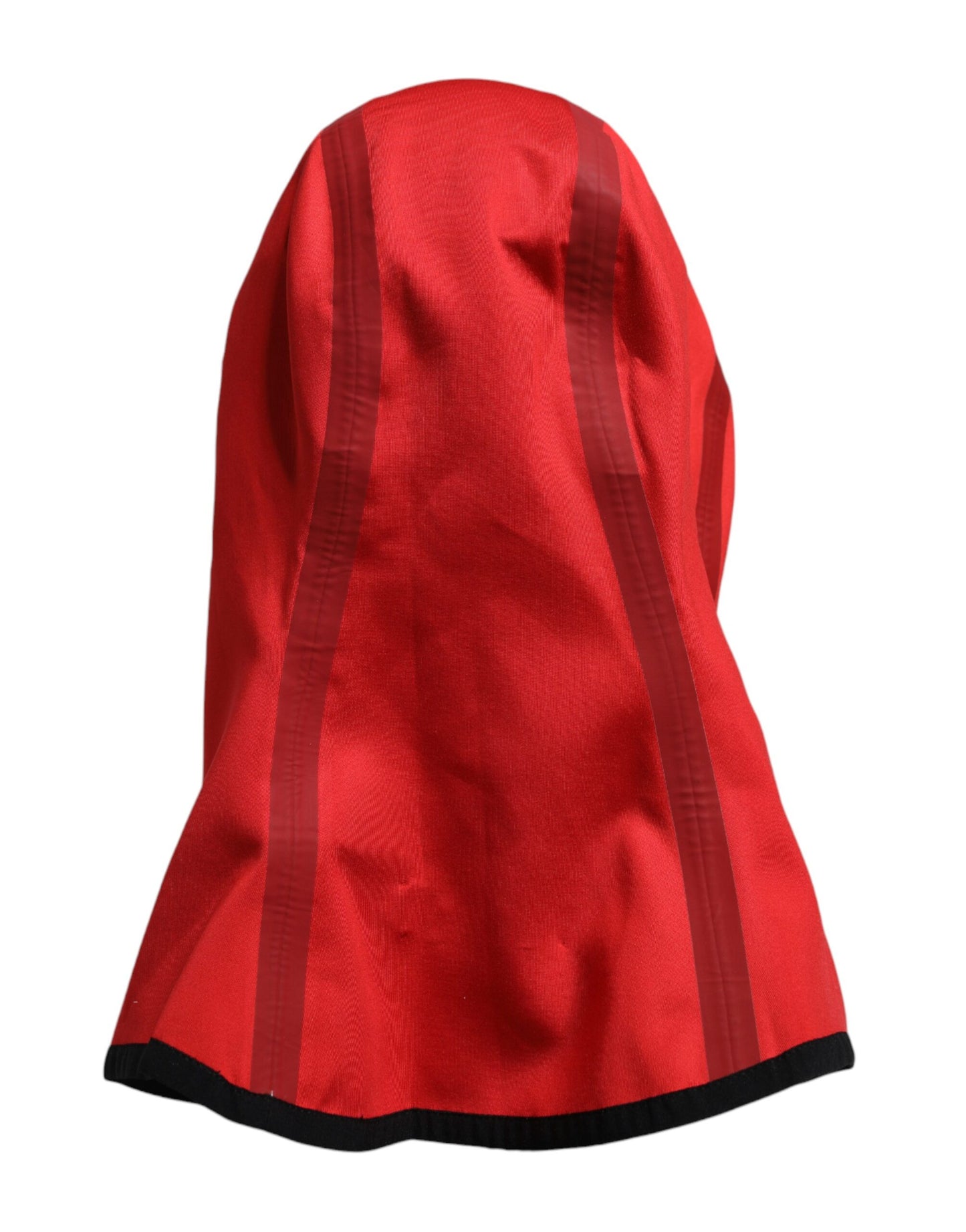 Dolce & Gabbana Red Logo Polyester Wide Brim Balaclava Hat
