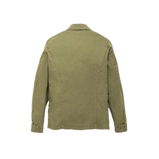 Refrigiwear Green Cotton Men Jacket