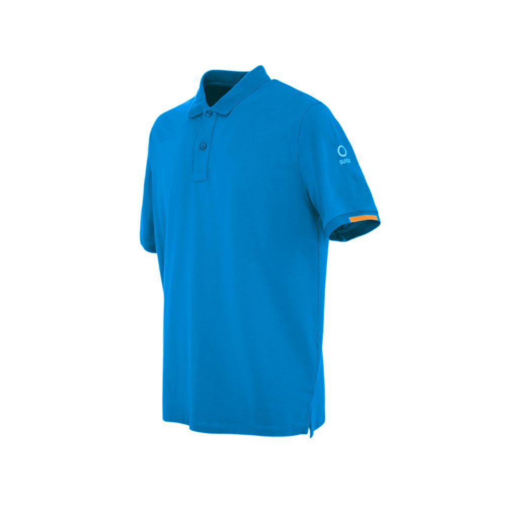 Suns Light Blue Cotton Polo Shirt