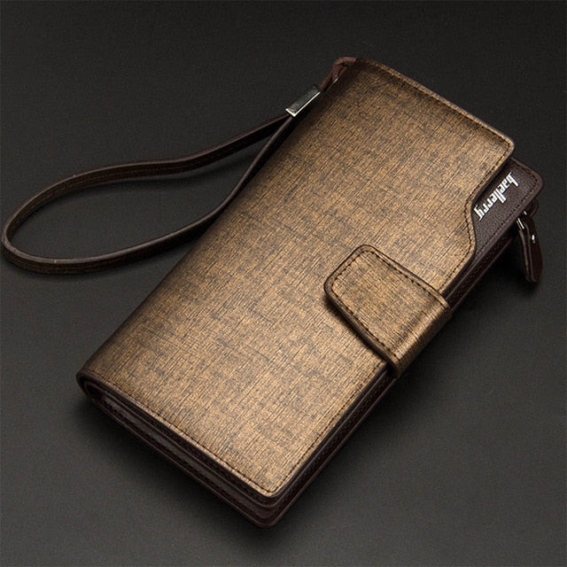 Cartera Baellerry para hombre, estilo largo, tarjetero de alta calidad