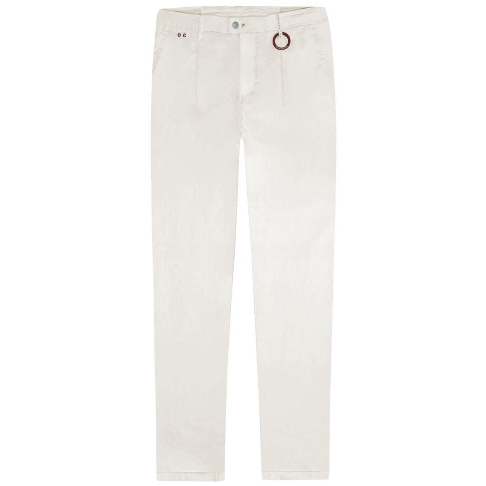Tramarossa White Cotton Jeans & Pant
