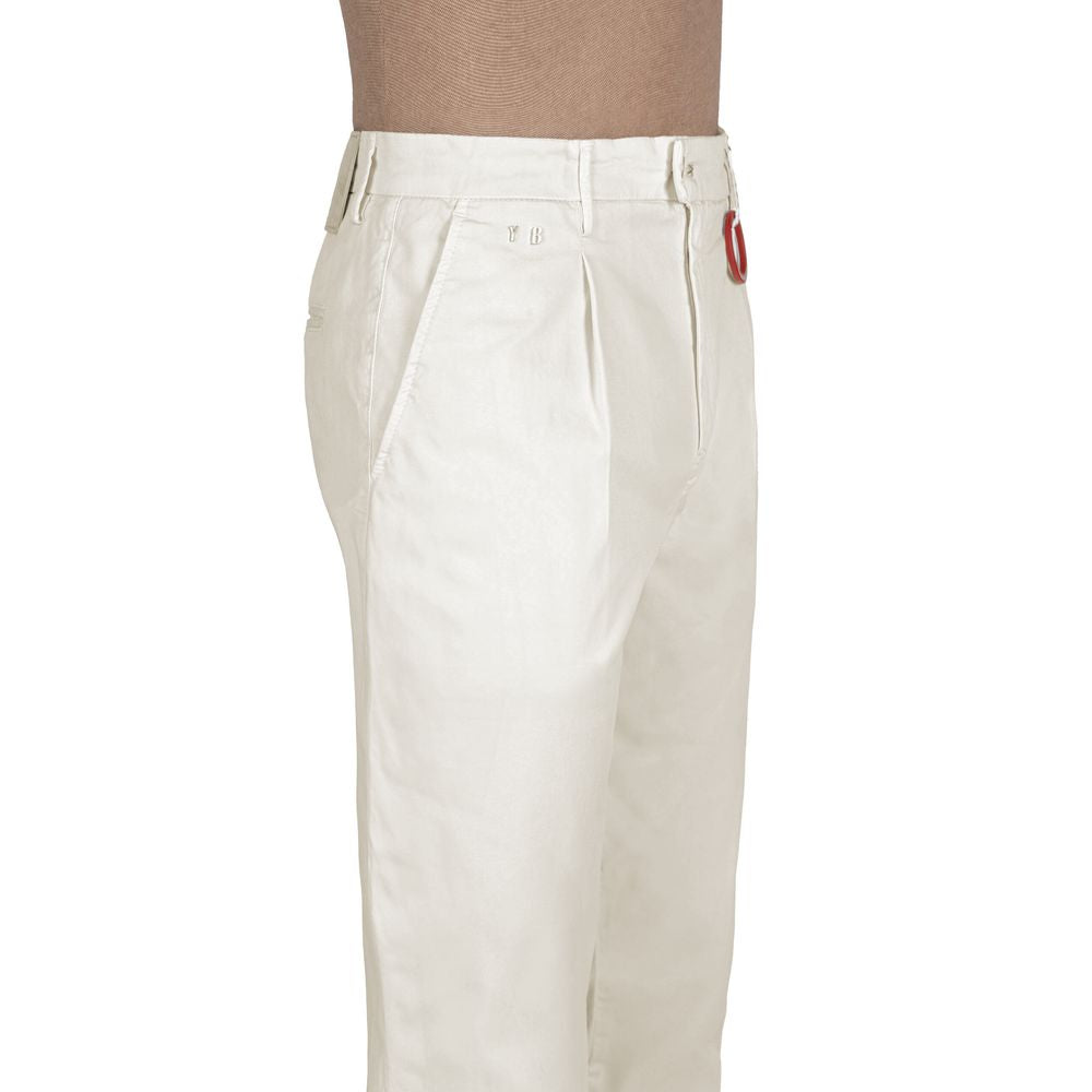 Tramarossa White Cotton Jeans & Pant