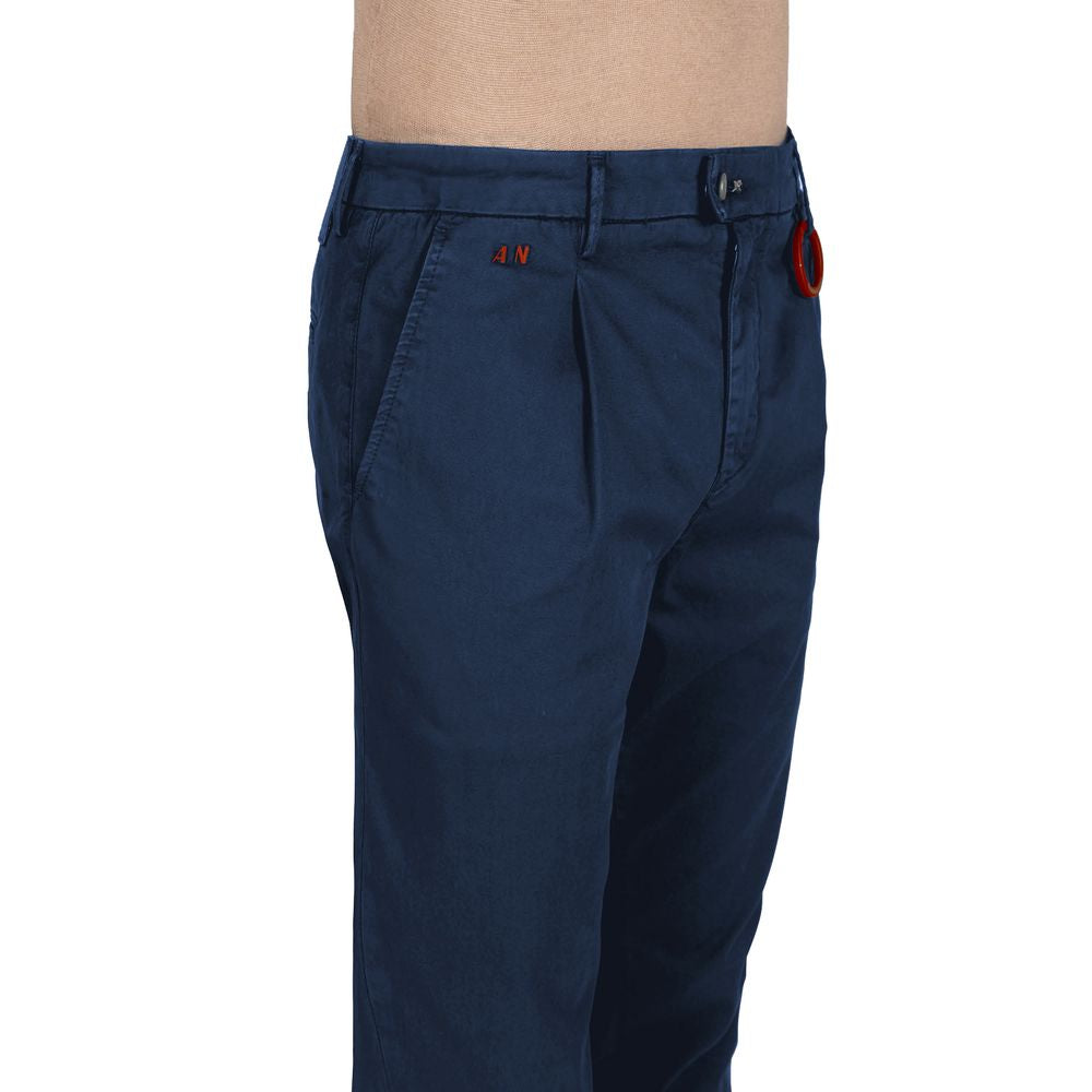 Tramarossa Blue Cotton Jeans & Pant