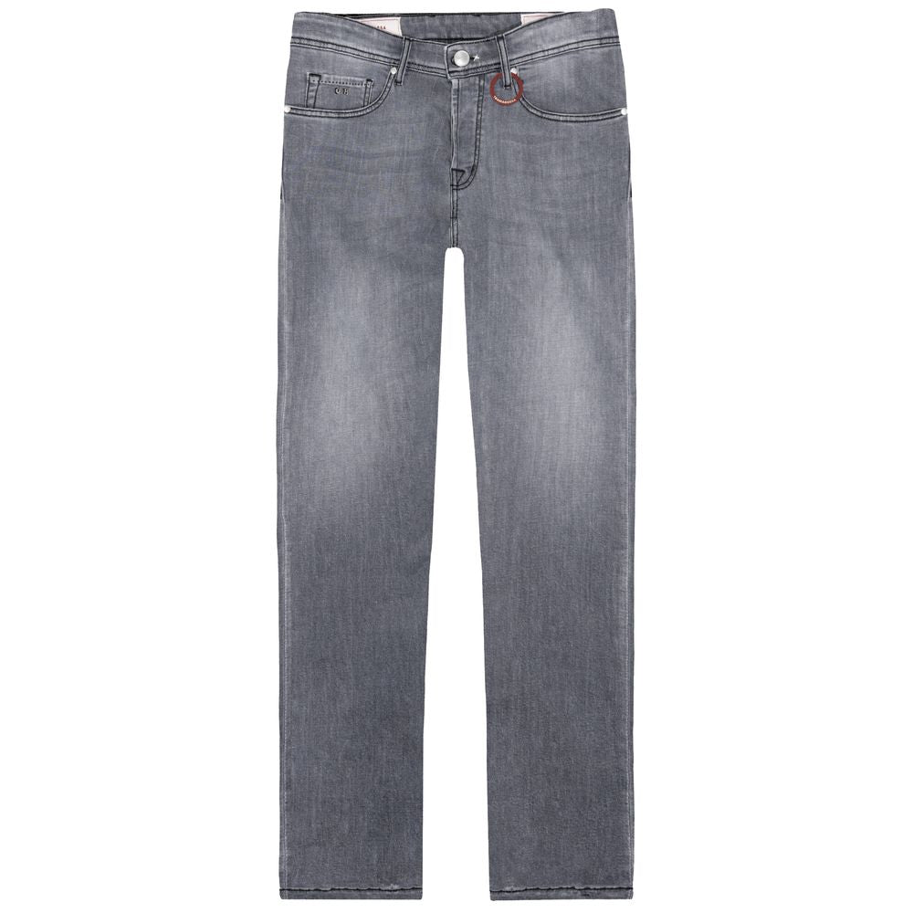 Tramarossa Gray Cotton Jeans & Pant