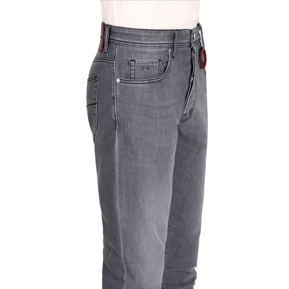 Tramarossa Gray Cotton Jeans & Pant