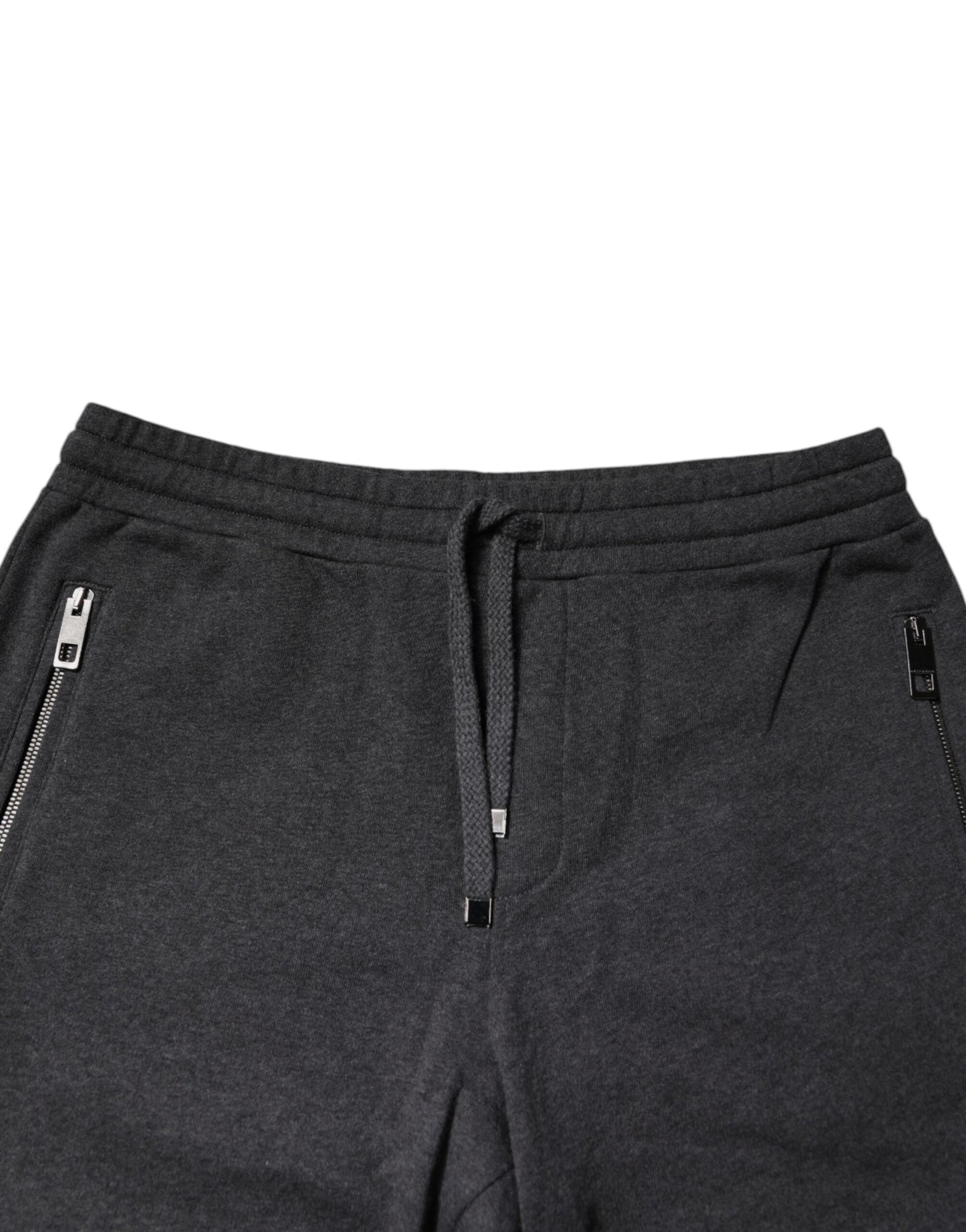 Dolce & Gabbana Dark Gray Cotton Men Jogger Sweatpants Pants