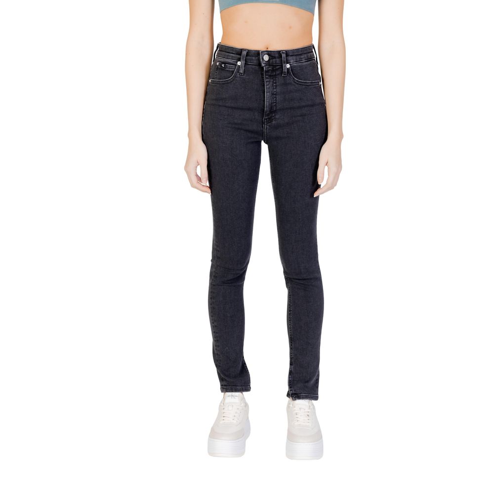 Calvin Klein Jeans Black Cotton Jeans & Pant