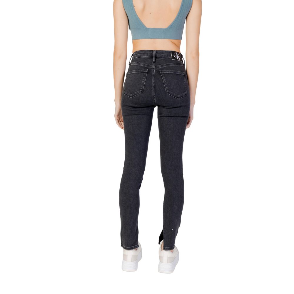 Calvin Klein Jeans Black Cotton Jeans & Pant