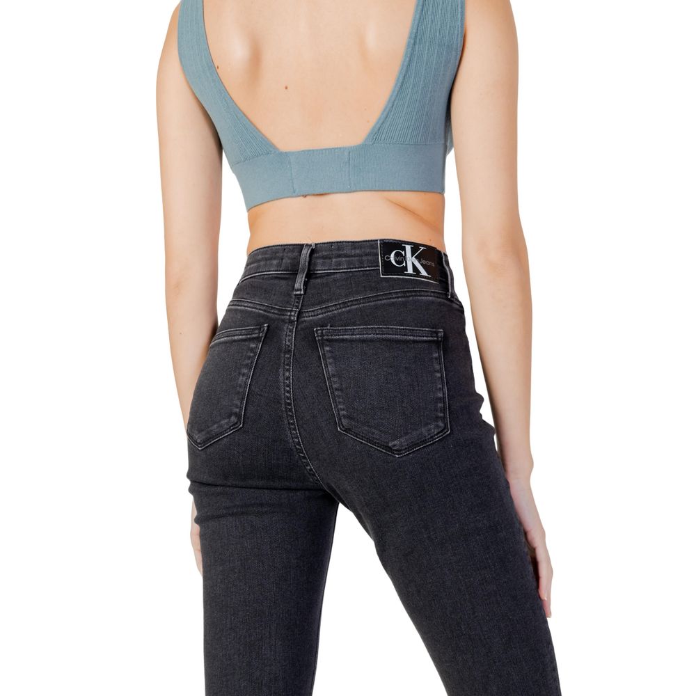 Calvin Klein Jeans Black Cotton Jeans & Pant
