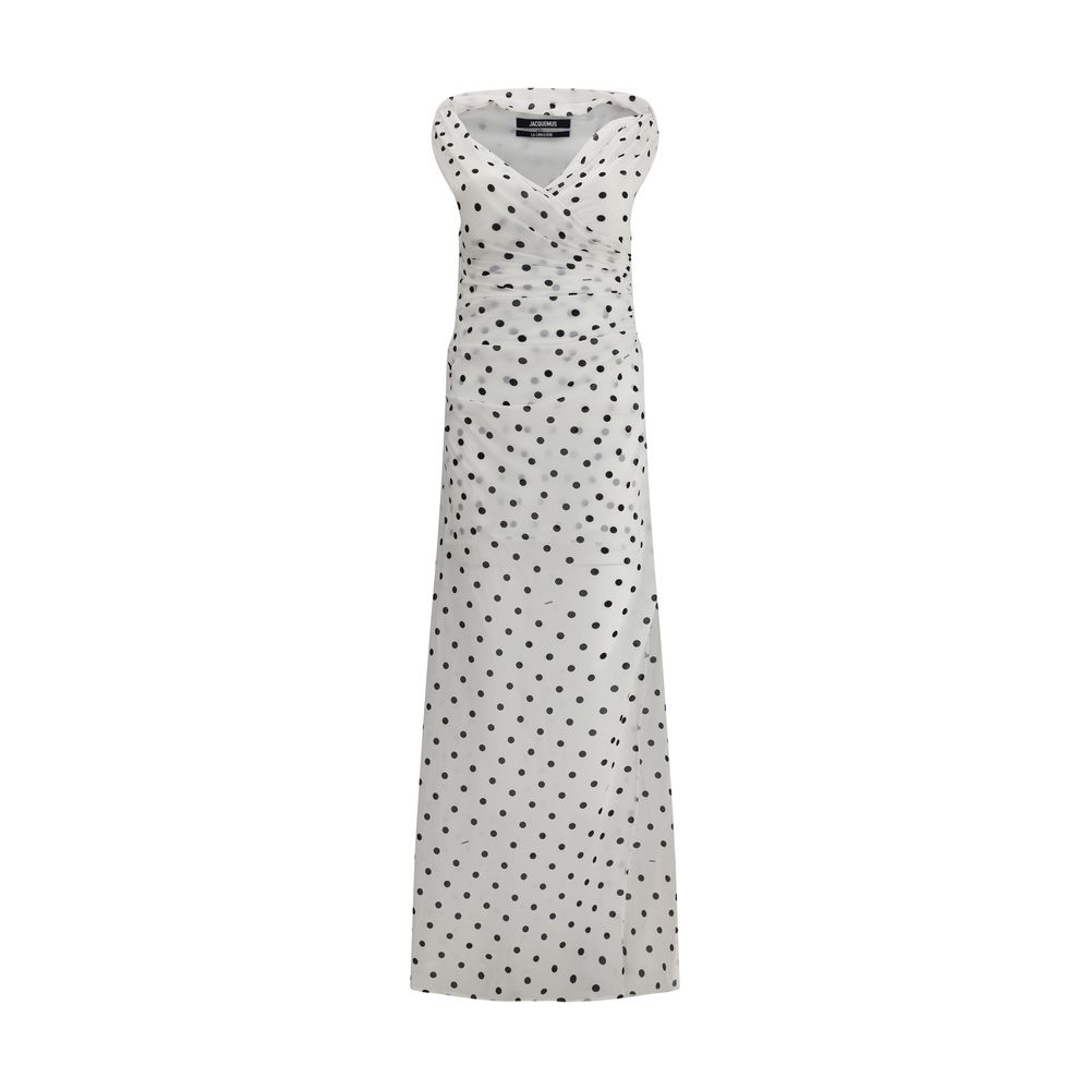 Jacquemus Rita pois long Dress