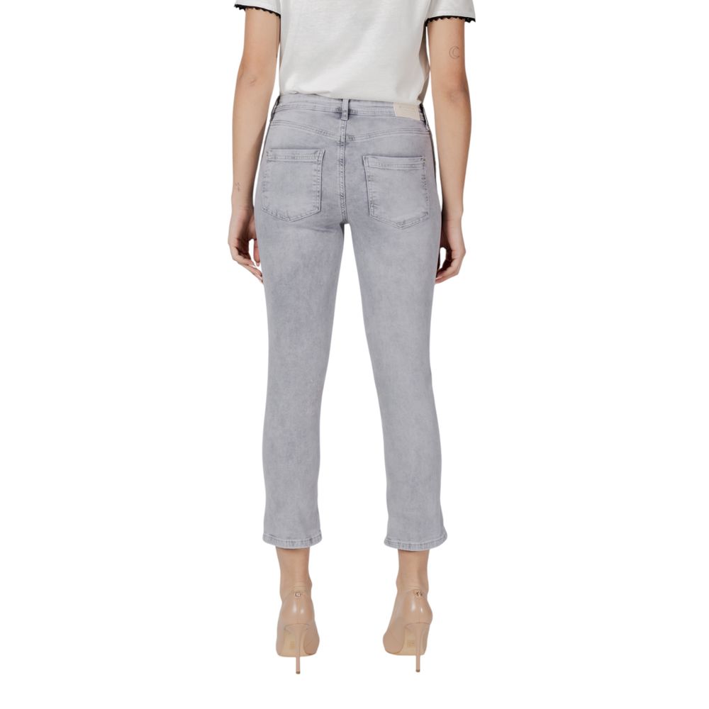 Street One Gray Cotton Jeans & Pant