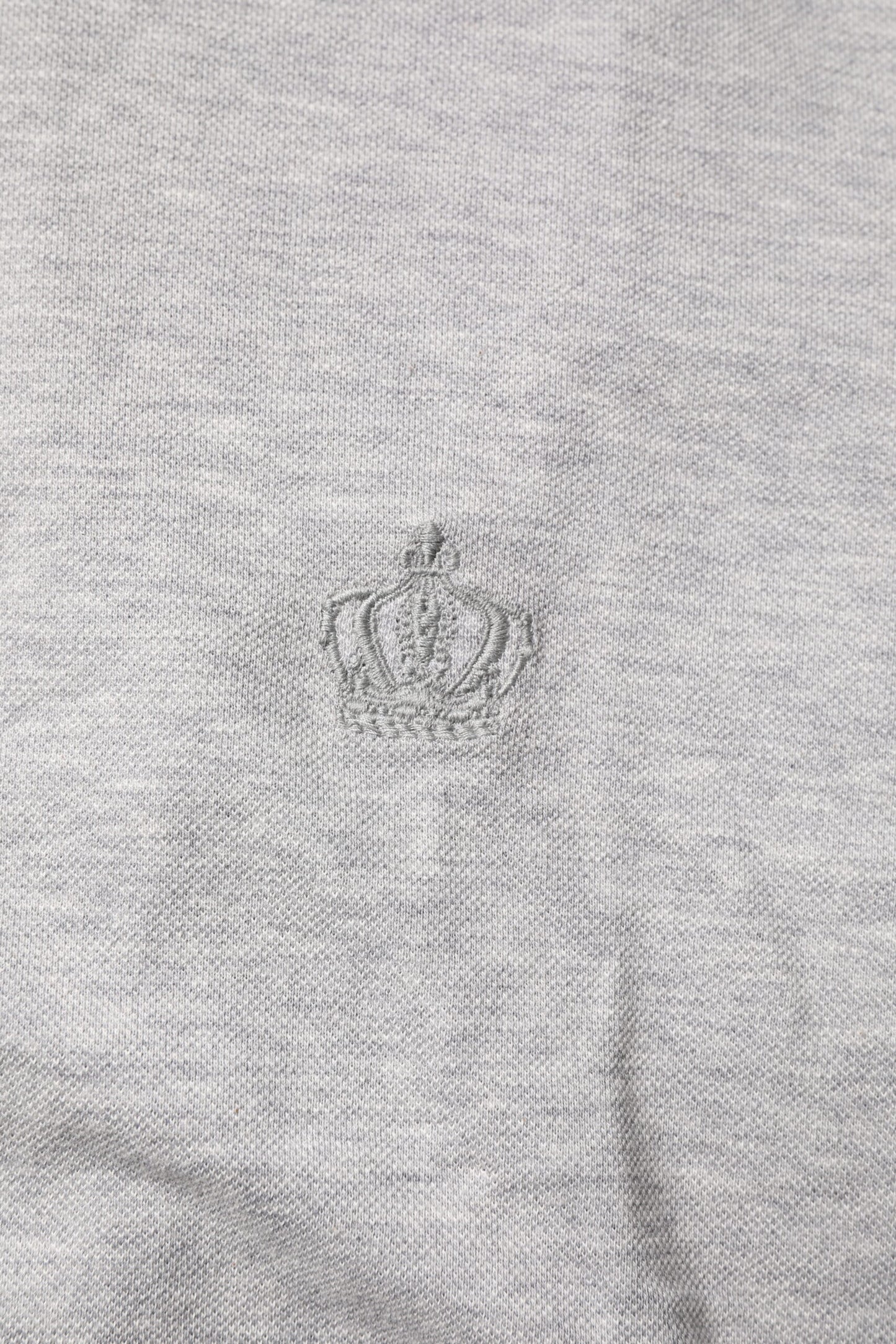 Dolce & Gabbana Gray Crown Cotton Men Polo Shirt T-shirt