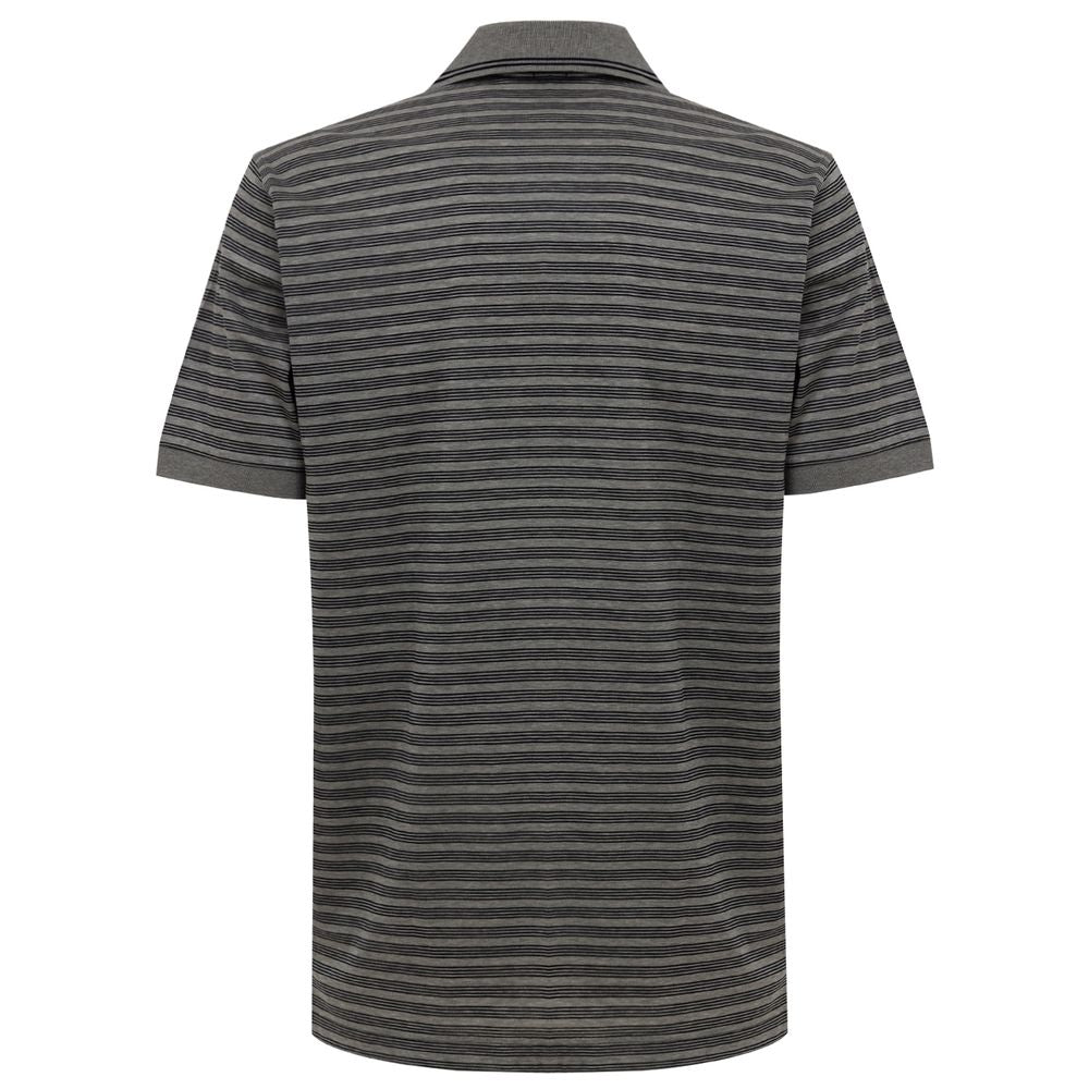 Corneliani Brown Cotton Polo Shirt