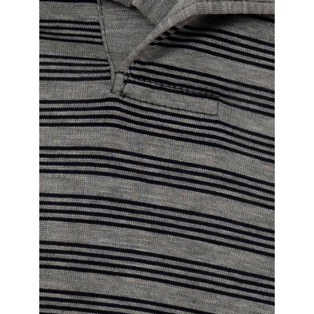 Corneliani Brown Cotton Polo Shirt
