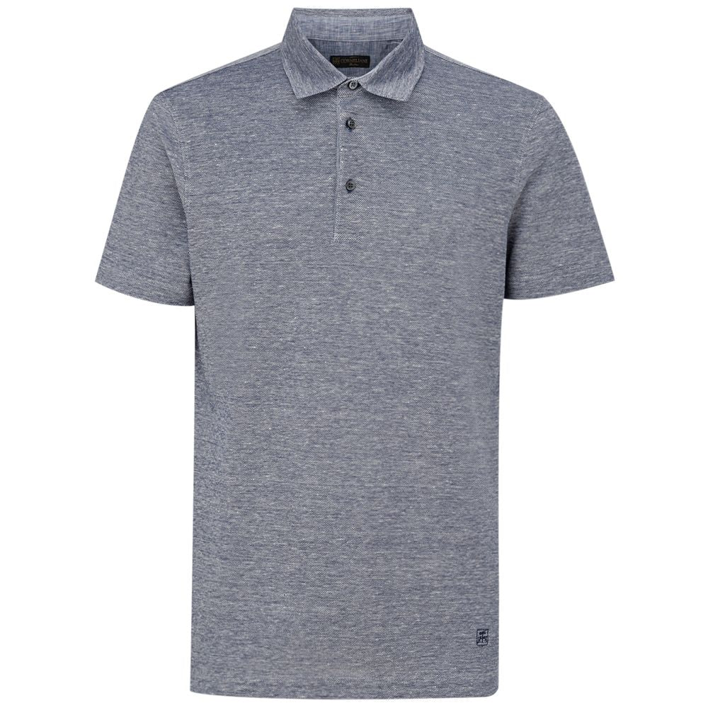 Corneliani Brown Linen Polo Shirt