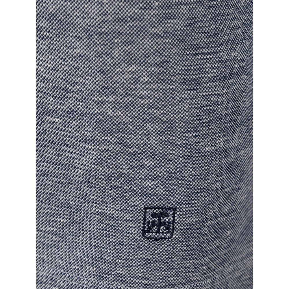 Corneliani Brown Linen Polo Shirt