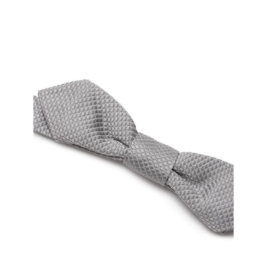 Dolce & Gabbana Gray Silk Bowty