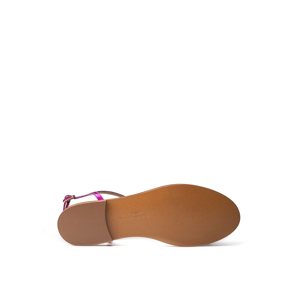 Salvatore Ferragamo Purple Leather Sandal