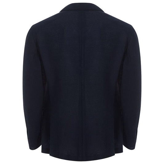 Lardini Blue Cotton Blazer