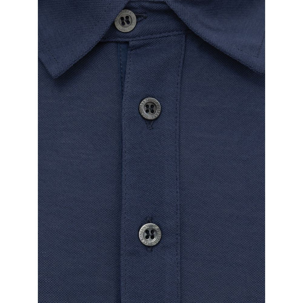 Corneliani Blue Cotton Polo Shirt