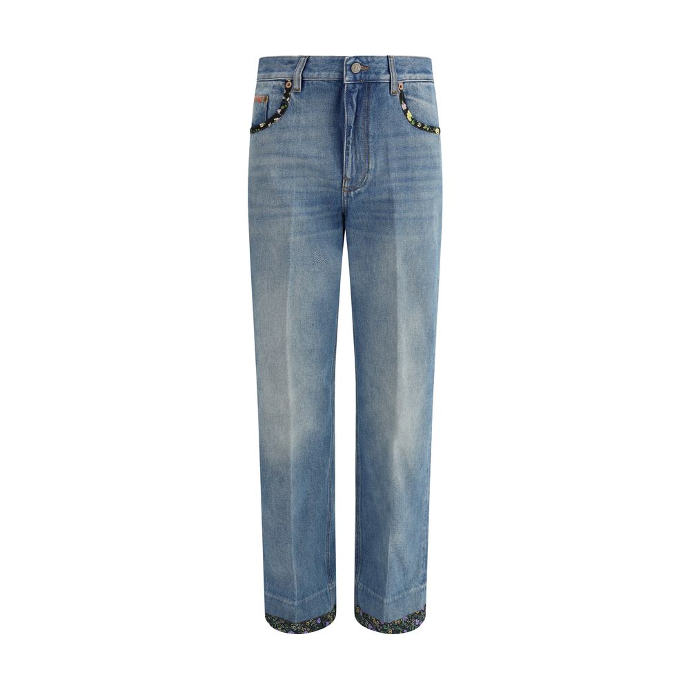 Valentino Jeans with floral details