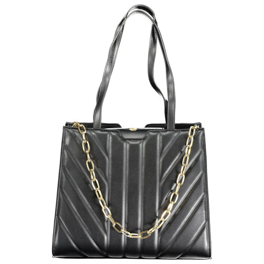 Mario Valentino Black Polyethylene Handbag