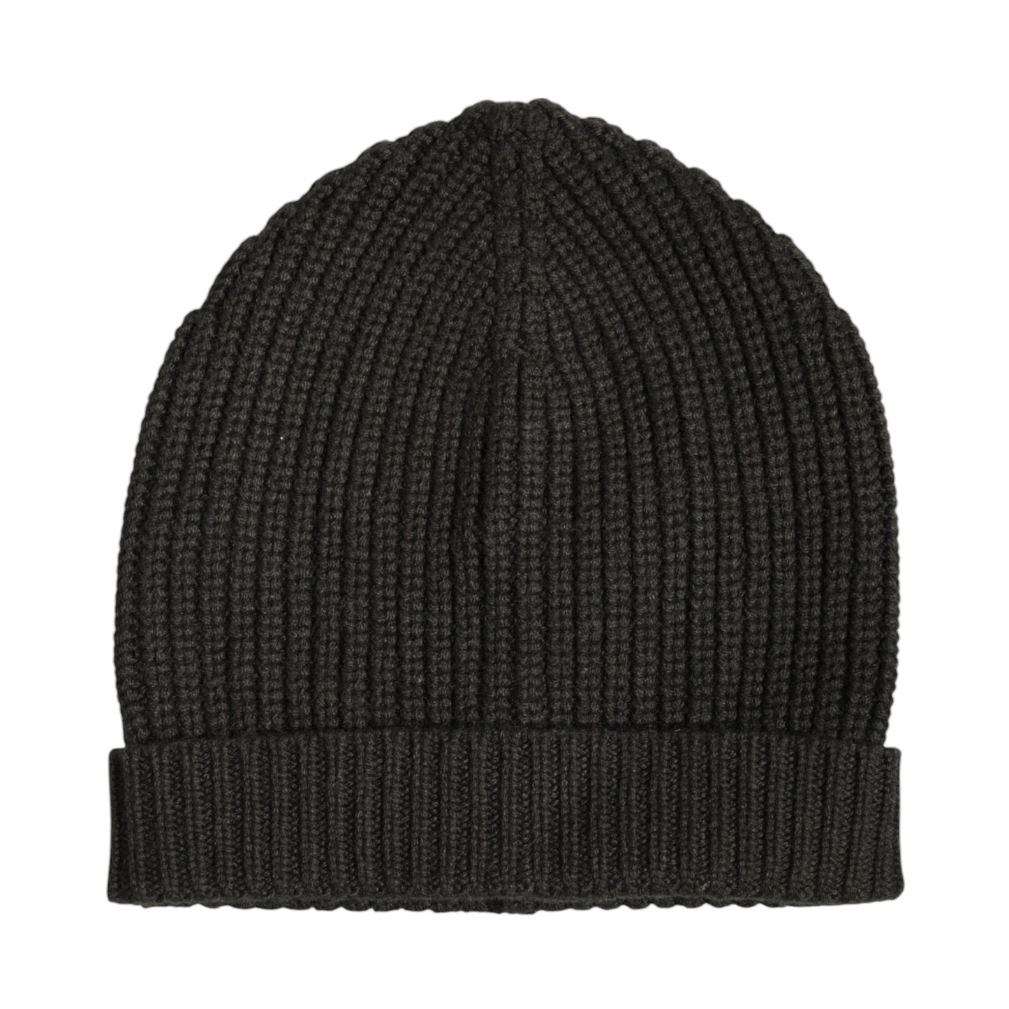 Dolce & Gabbana Dark Gray Cashmere Knit Winter Beanie Hat