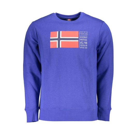 Norway 1963 Blue Cotton Men Sweater