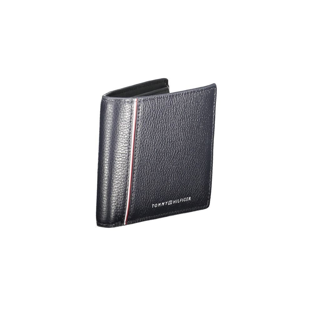 Tommy Hilfiger Blue Leather Men Wallet