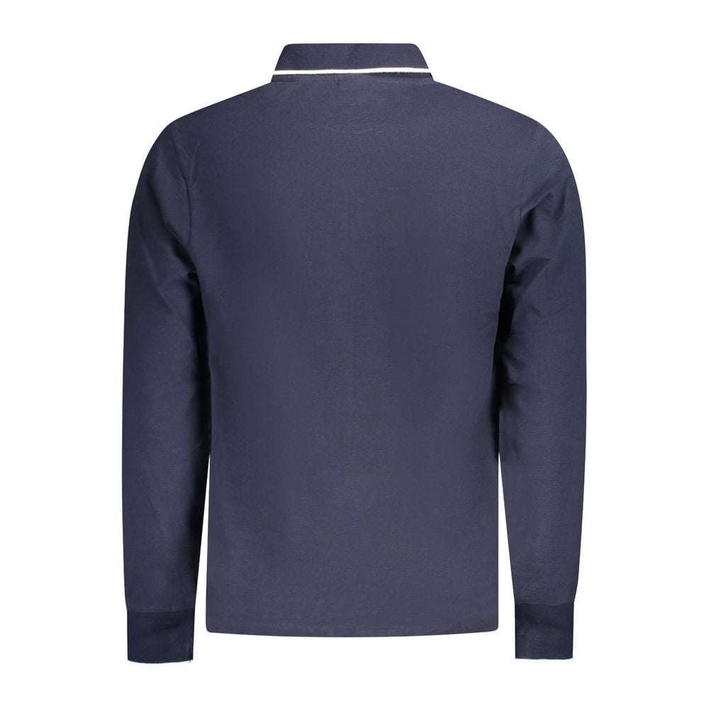 North Sails Blue Cotton Men Polo Shirt