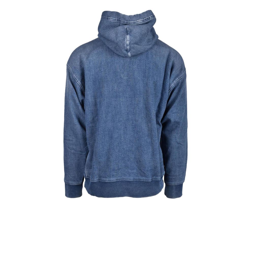 Diesel Blue Cotton Hoody