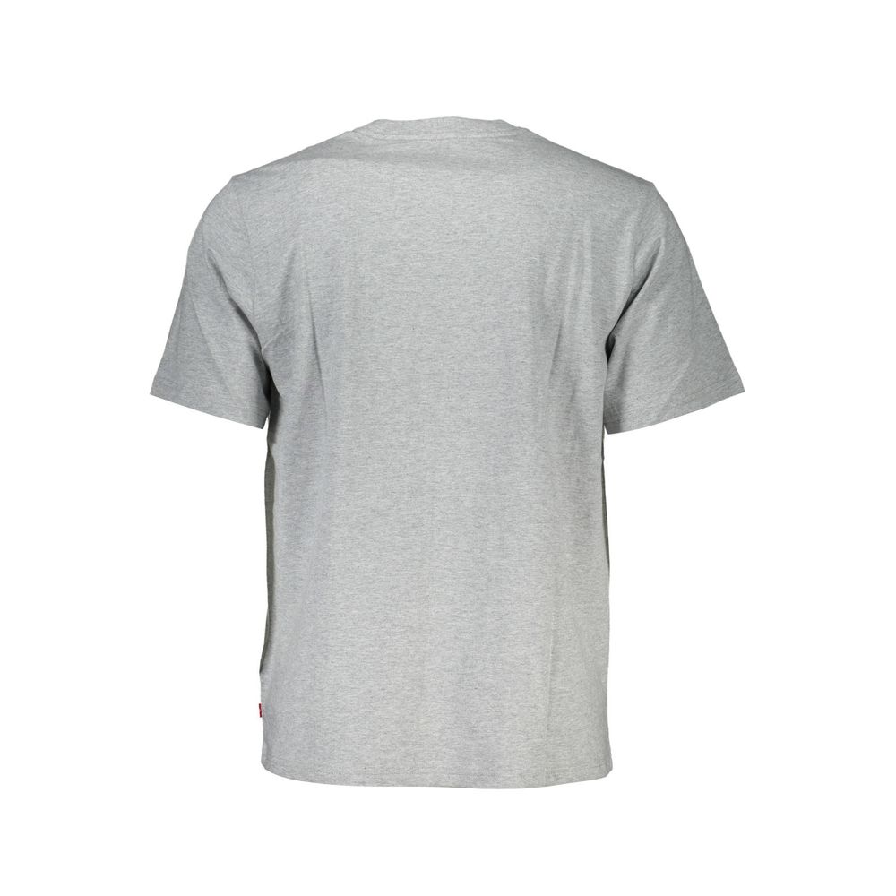 Levi's Gray Cotton Men T-Shirt
