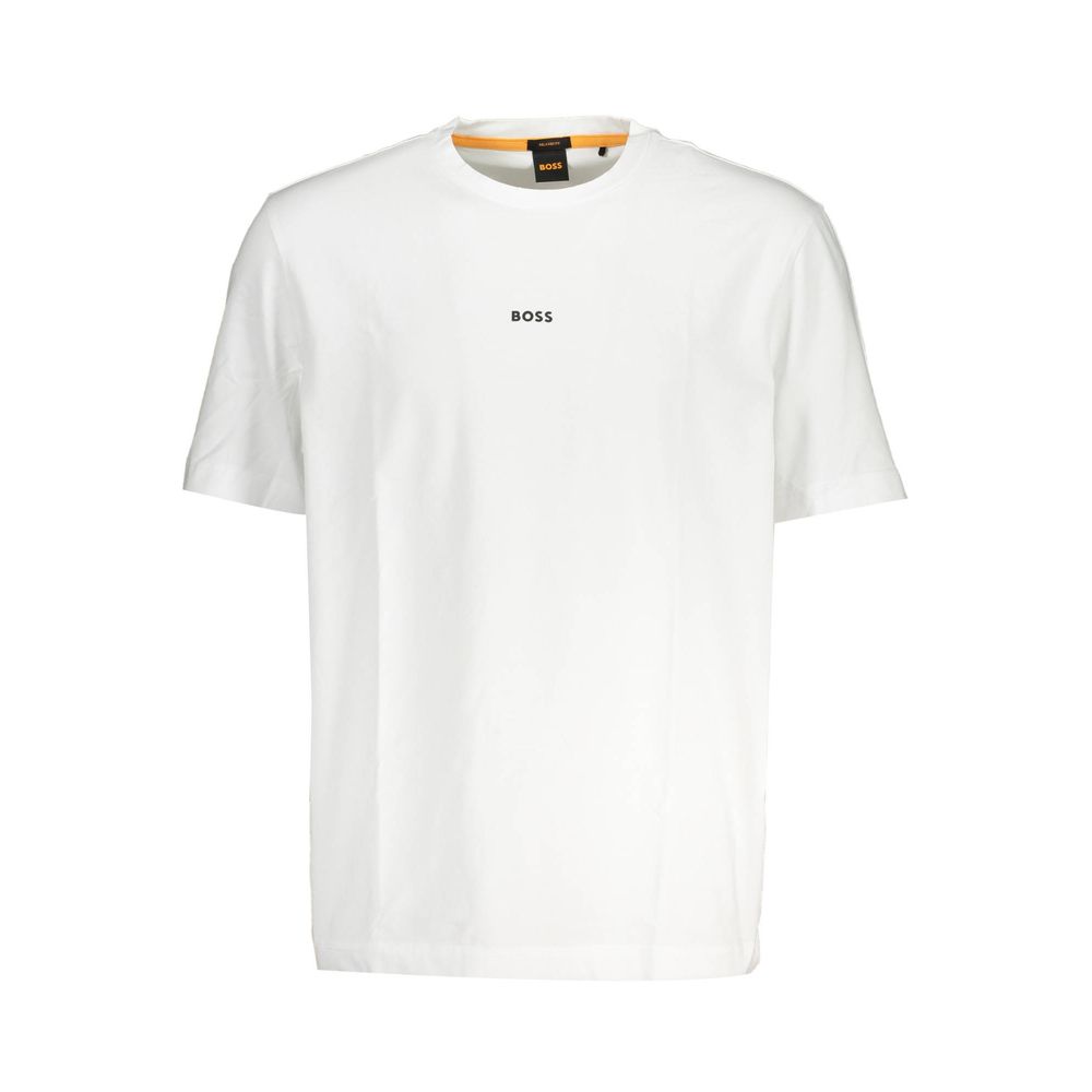 Hugo Boss White Cotton Men TShirt