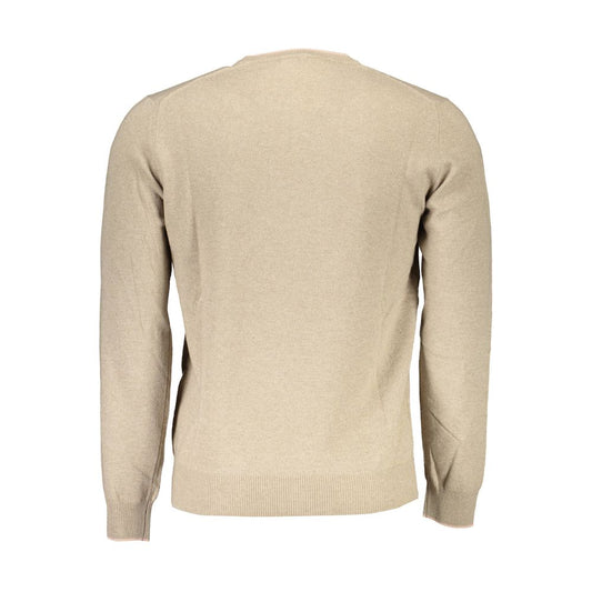 Harmont & Blaine Beige Wool Men Sweater