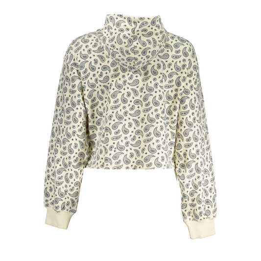 Fila White Cotton Women Sweater Hoodie