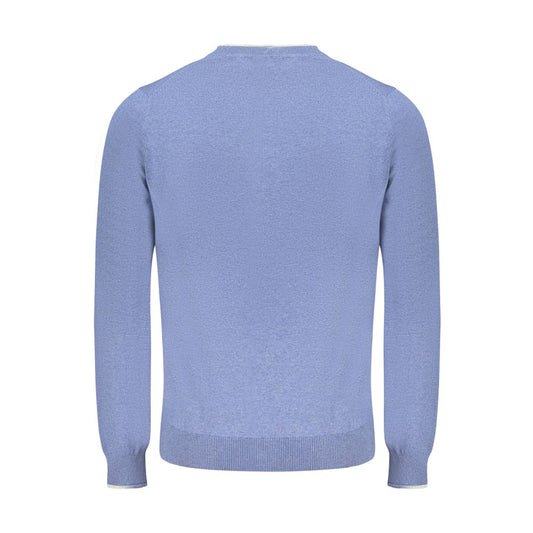 North Sails Blue Cotton Men Sweater