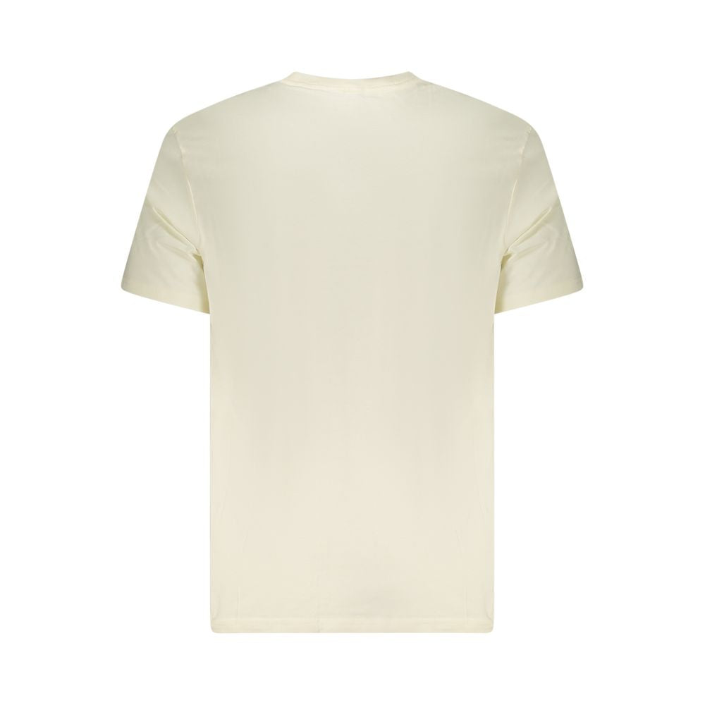 Lee Beige Cotton Men T-Shirt