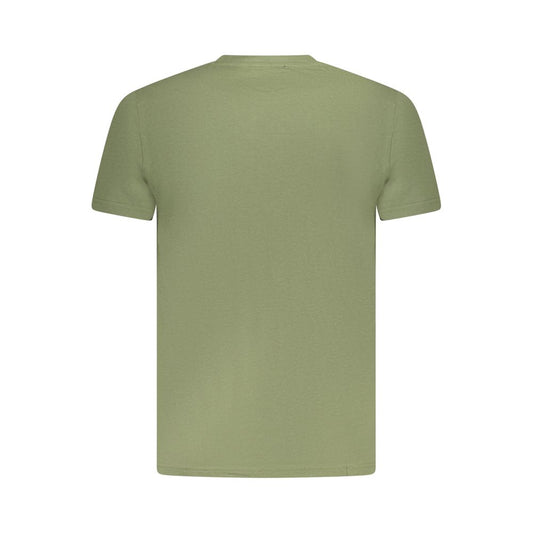 Cavalli Class Green Cotton Men T-Shirt