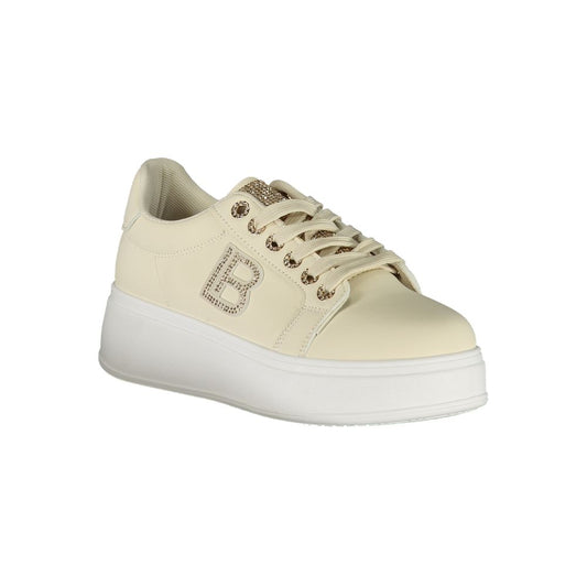 Laura Biagiotti Beige Polyester Women Sneaker